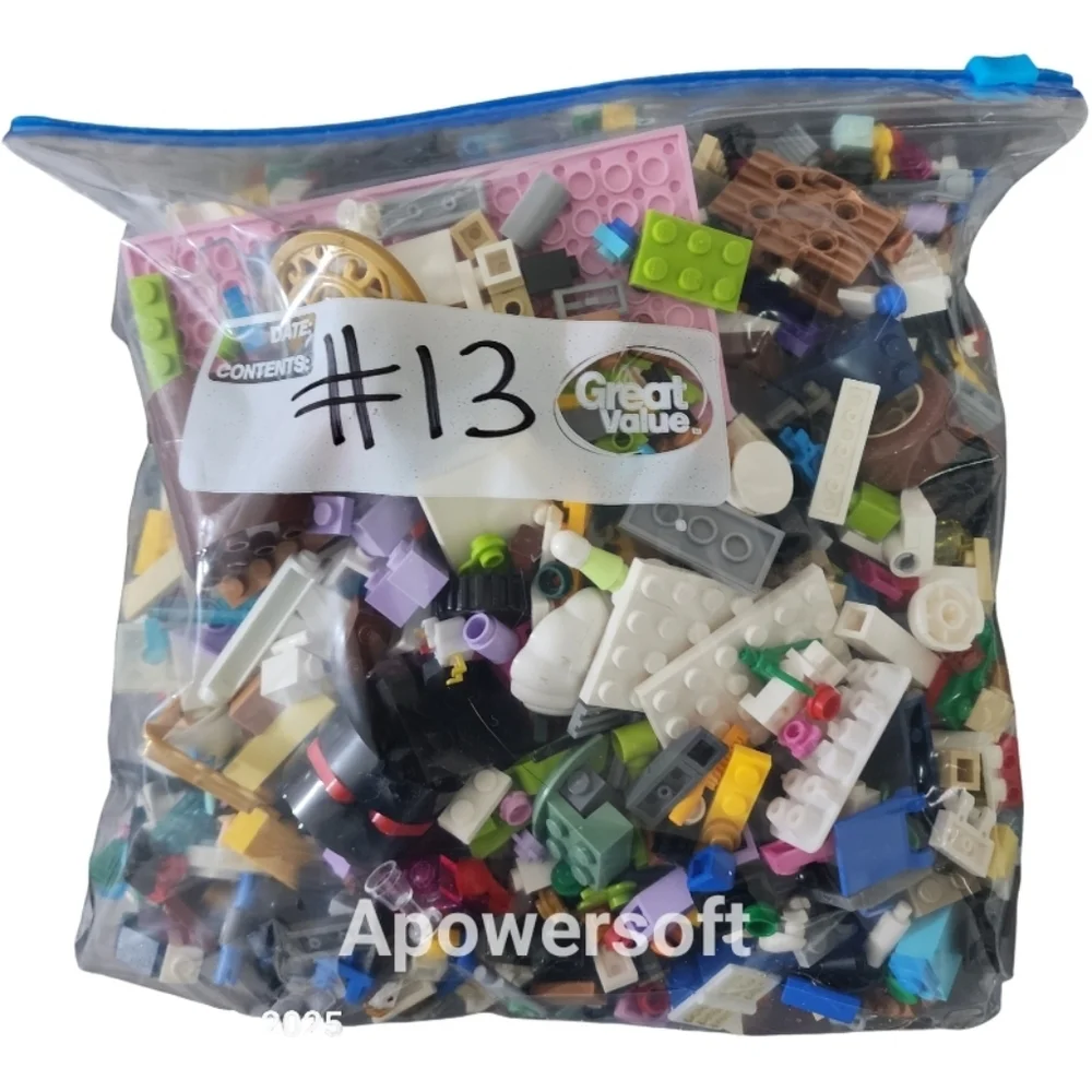 Lego Misc Lot Assorted One Gallon Zip Bag #13